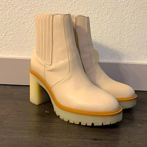 Chunky nude booties for sell!! Size 9! Too big on me so never been worn.